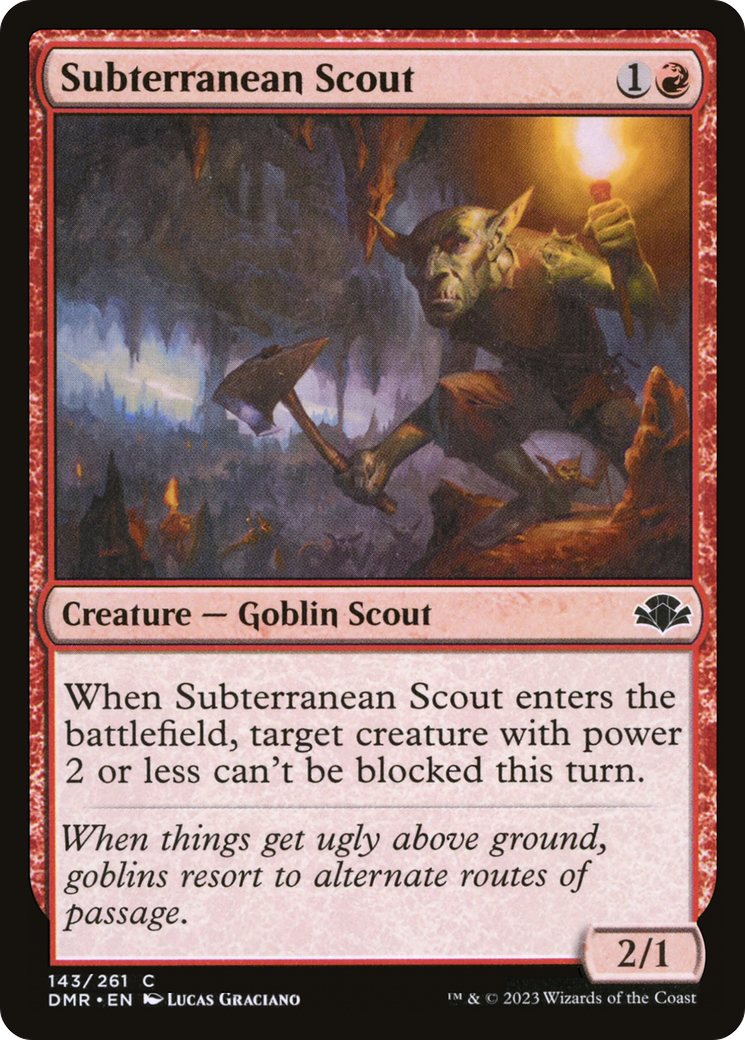Subterranean Scout (143) [Dominaria Remastered] - Deck Out Gaming