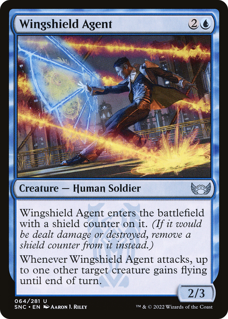 Wingshield Agent (64) [Streets of New Capenna] foil - Deck Out Gaming