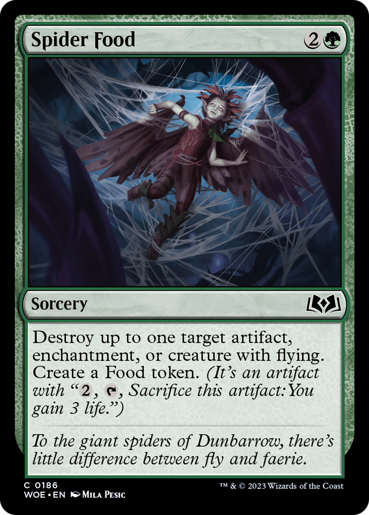 Spider Food (186) [Wilds of Eldraine] foil - Deck Out Gaming