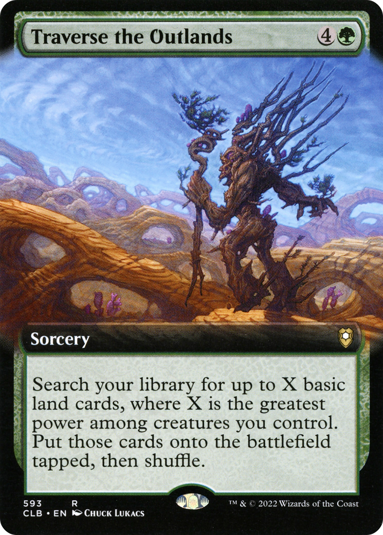 Traverse the Outlands (Extended Art) (593) [Commander Legends: Battle for Baldur's Gate] foil - Deck Out Gaming