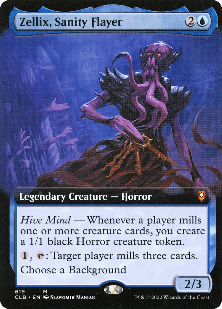 Zellix, Sanity Flayer (Extended Art) (619) [Commander Legends: Battle for Baldur's Gate] foil - Deck Out Gaming