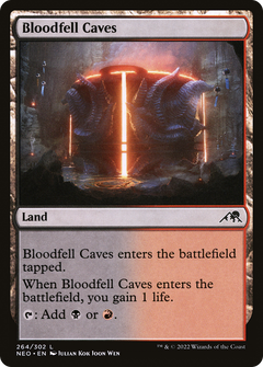 Bloodfell Caves (264) [Kamigawa: Neon Dynasty] foil - Deck Out Gaming