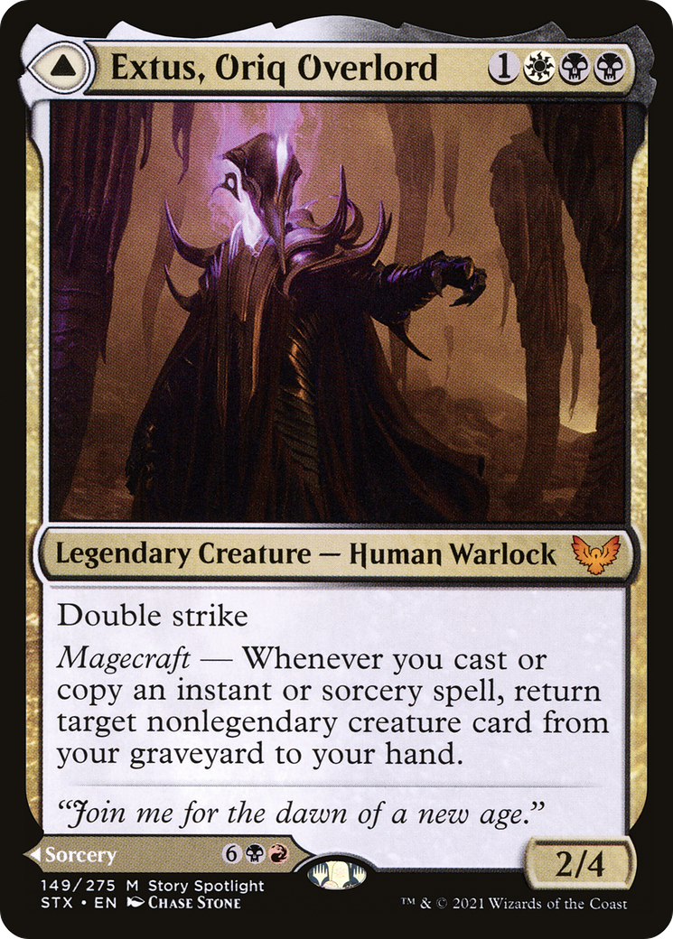 Extus, Oriq Overlord // Awaken the Blood Avatar (149) [Strixhaven: School of Mages] - Deck Out Gaming