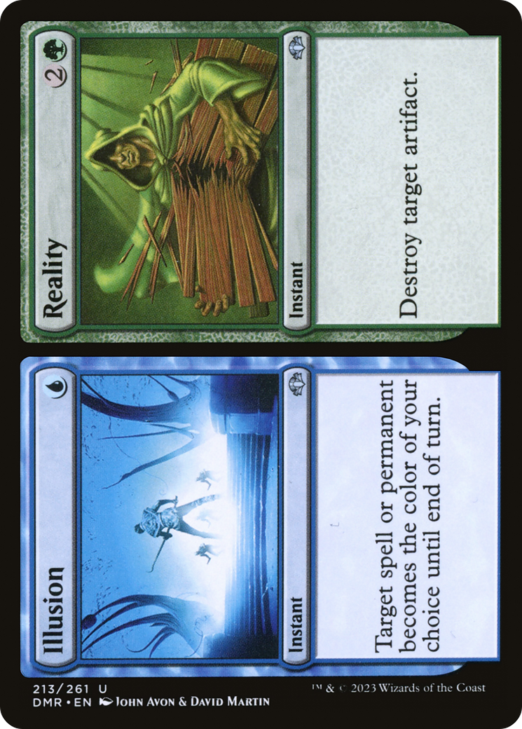 Illusion // Reality (213) [Dominaria Remastered] - Deck Out Gaming