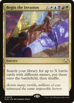 Begin the Invasion (79) [March of the Machine Commander] foil - Deck Out Gaming
