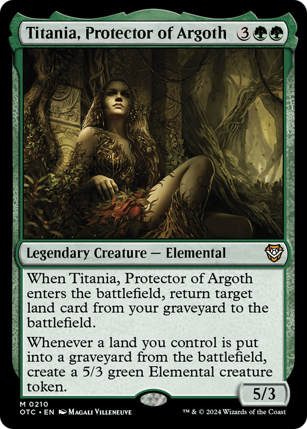 Titania, Protector of Argoth (210) [Outlaws of Thunder Junction Commander] - Deck Out Gaming