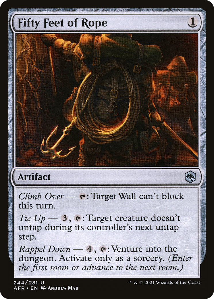 Fifty Feet of Rope (244) [Adventures in the Forgotten Realms] foil - Deck Out Gaming