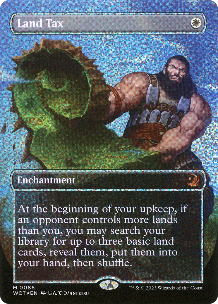 Land Tax (Anime Borderless) (Confetti Foil) (86) [Wilds of Eldraine: Enchanting Tales] foil - Deck Out Gaming