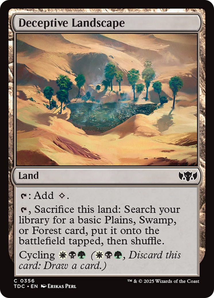 Deceptive Landscape (356) [Commander: Tarkir: Dragonstorm] - Deck Out Gaming