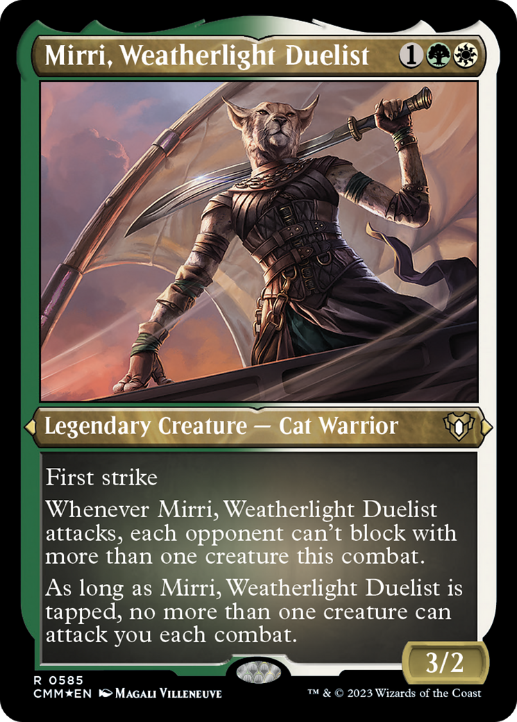 Mirri, Weatherlight Duelist (585) [Commander Masters] etched - Deck Out Gaming