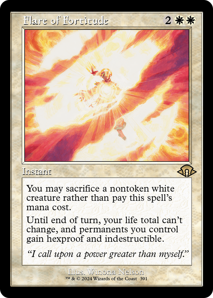 Flare of Fortitude (Retro Frame) (391) [Modern Horizons 3] - Deck Out Gaming
