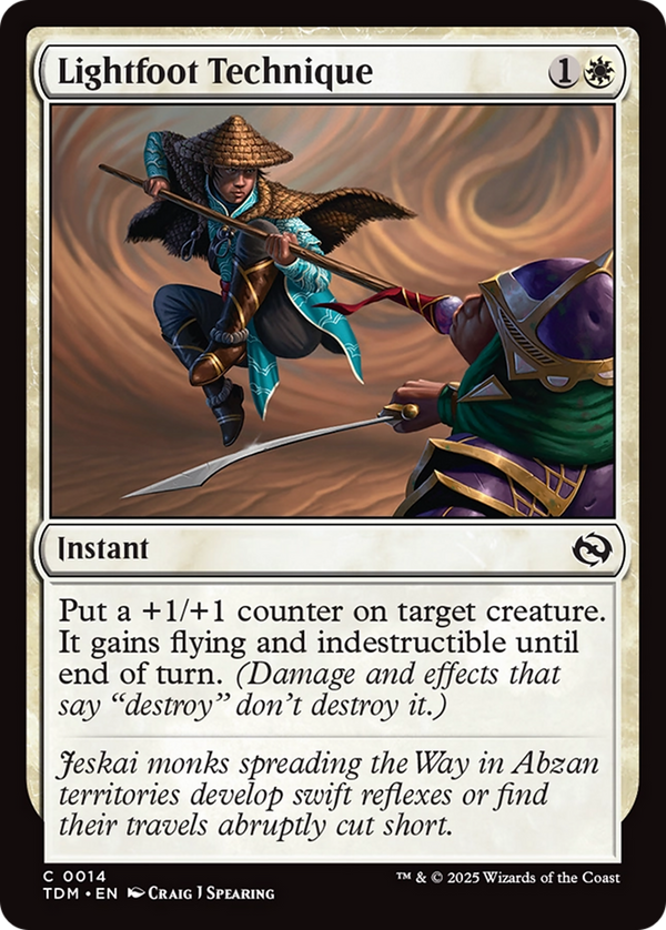 Lightfoot Technique (14) [Tarkir: Dragonstorm] foil - Deck Out Gaming
