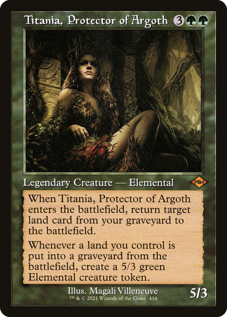 Titania, Protector of Argoth (Retro Frame) (416) [Modern Horizons 2] foil - Deck Out Gaming