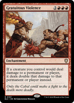 Gratuitous Violence (197) [Bloomburrow Commander] - Deck Out Gaming