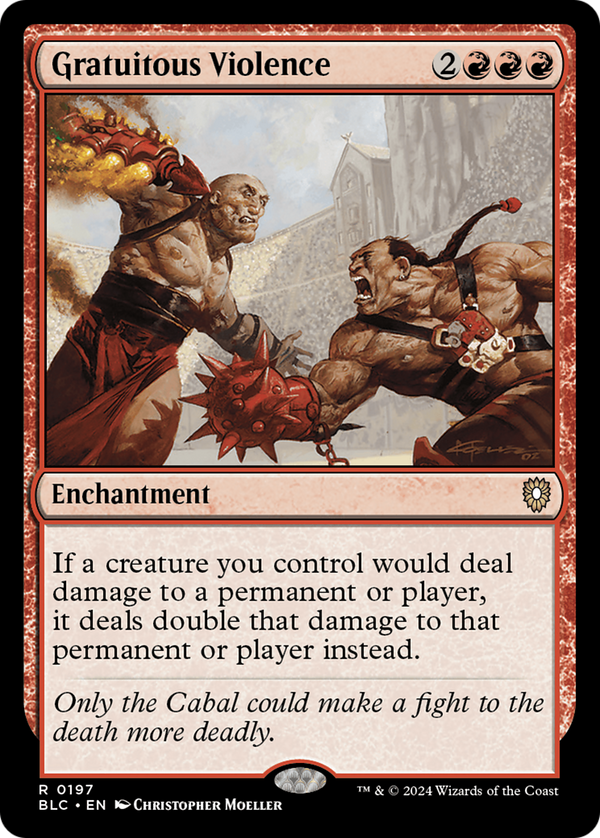 Gratuitous Violence (197) [Bloomburrow Commander] - Deck Out Gaming