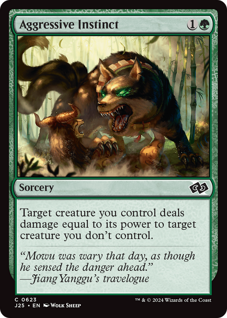 Aggressive Instinct (623) [Foundations Jumpstart] - Deck Out Gaming