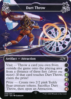 Dart Throw (3-4-5-6) (208) [Unfinity] foil - Deck Out Gaming