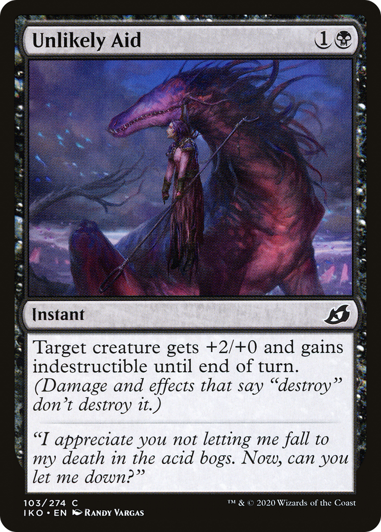 Unlikely Aid (103) [Ikoria: Lair of Behemoths] foil - Deck Out Gaming