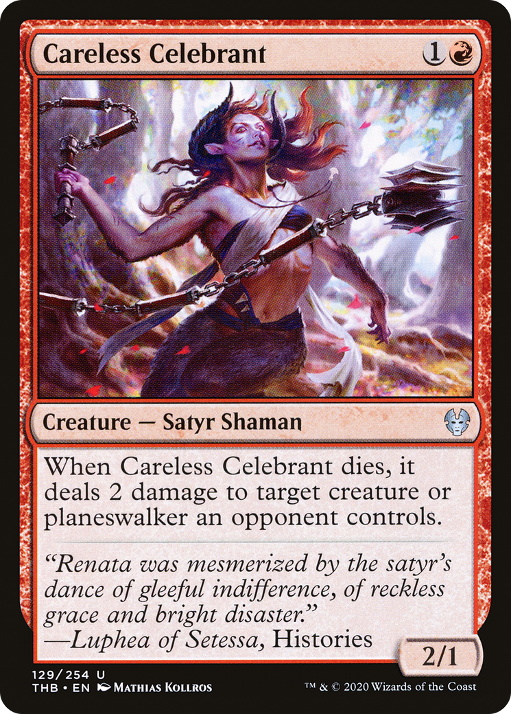 Careless Celebrant (129) [Theros Beyond Death] foil - Deck Out Gaming