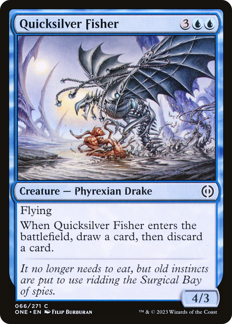 Quicksilver Fisher (66) [Phyrexia: All Will Be One] foil - Deck Out Gaming