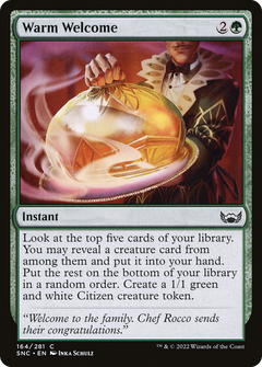 Warm Welcome (164) [Streets of New Capenna] foil - Deck Out Gaming