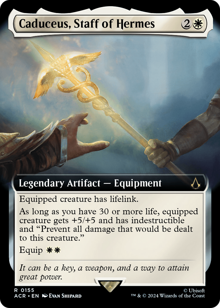 Caduceus, Staff of Hermes (Extended Art) (155) [Assassin's Creed] - Deck Out Gaming