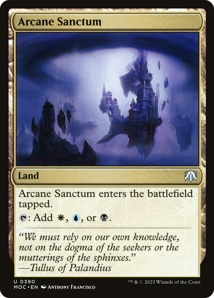Arcane Sanctum (390) [March of the Machine Commander] - Deck Out Gaming