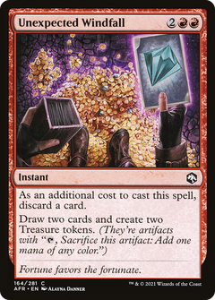 Unexpected Windfall (164) [Adventures in the Forgotten Realms] foil - Deck Out Gaming