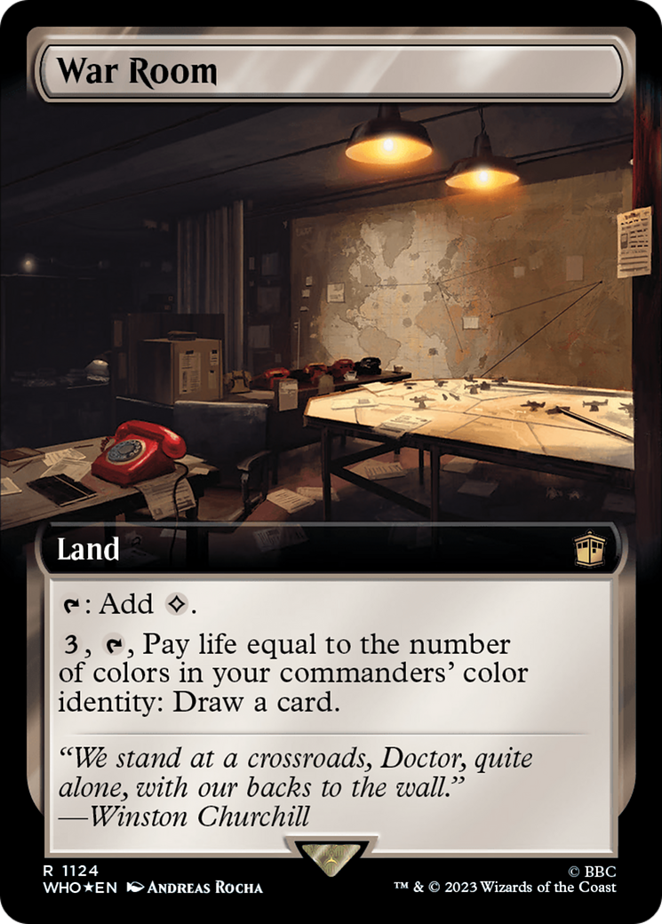 War Room (Extended Art) (Surge Foil) (1124) [Doctor Who] foil - Deck Out Gaming