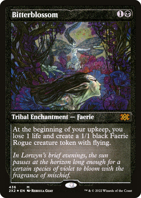 Bitterblossom (Foil Etched) (436) [Double Masters 2022] foil - Deck Out Gaming