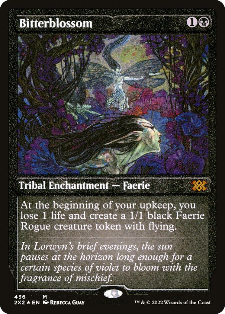 Bitterblossom (Foil Etched) (436) [Double Masters 2022] foil - Deck Out Gaming