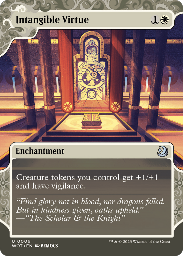 Intangible Virtue (6) [Wilds of Eldraine: Enchanting Tales] foil - Deck Out Gaming
