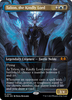 Talion, the Kindly Lord (Borderless) (301) [Wilds of Eldraine] foil - Deck Out Gaming