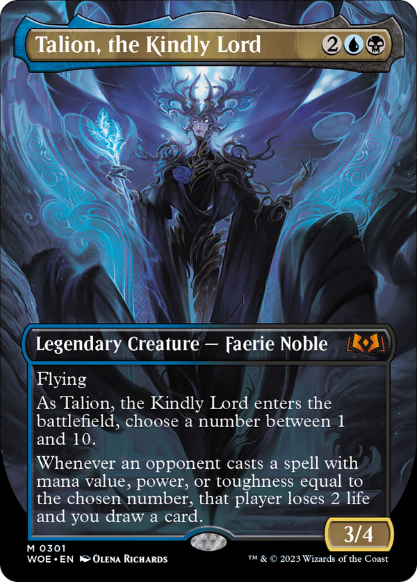 Talion, the Kindly Lord (Borderless) (301) [Wilds of Eldraine] - Deck Out Gaming