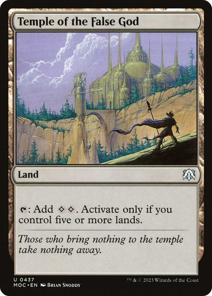 Temple of the False God (437) [March of the Machine Commander] - Deck Out Gaming