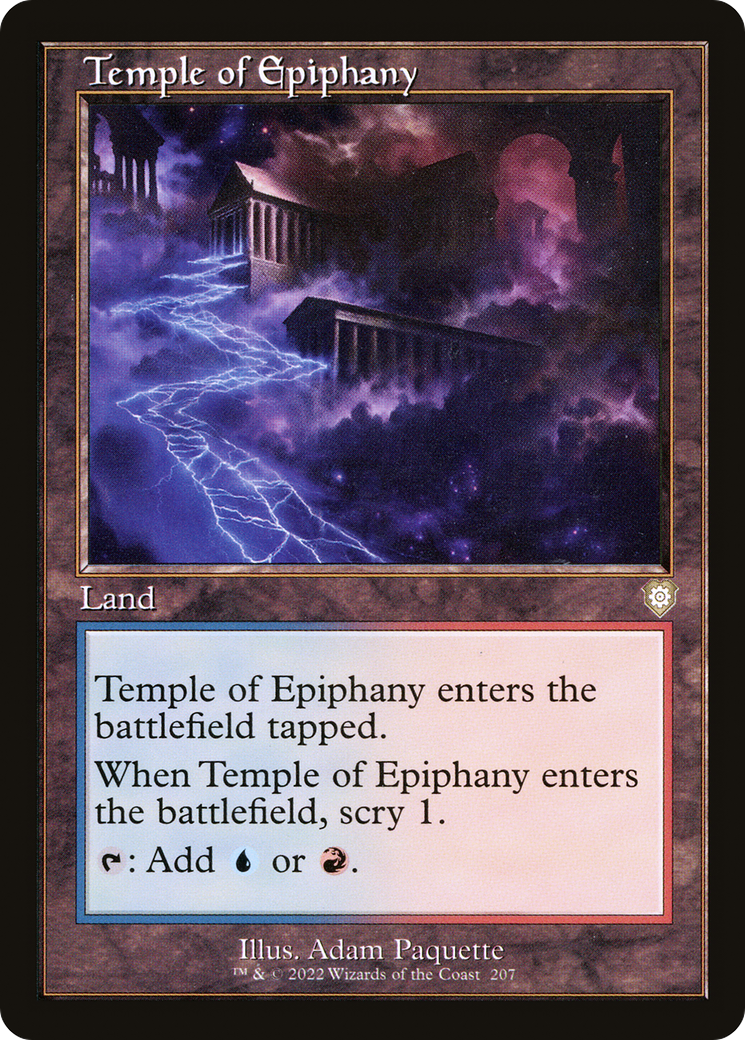 Temple of Epiphany (Retro Frame) (207) [Commander: The Brothers' War] - Deck Out Gaming
