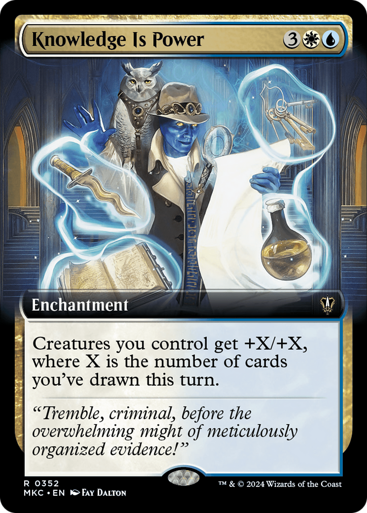 Knowledge is Power (Extended Art) (352) [Murders at Karlov Manor Commander] - Deck Out Gaming