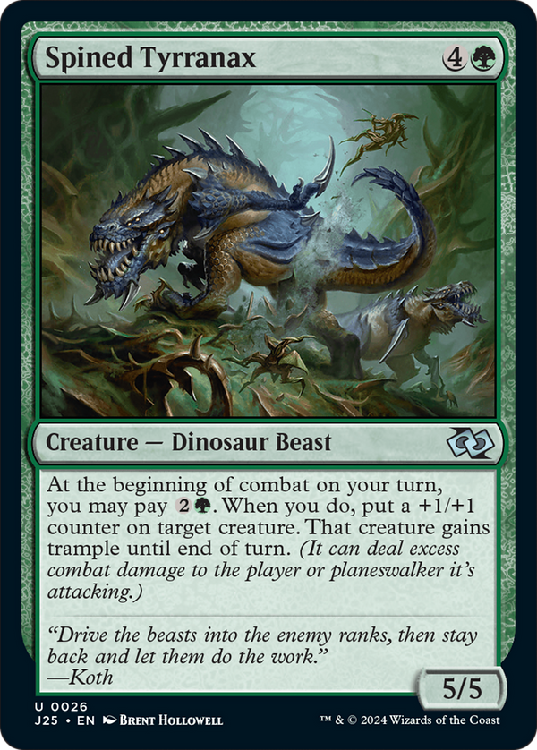 Spined Tyrranax (26) [Foundations Jumpstart] - Deck Out Gaming