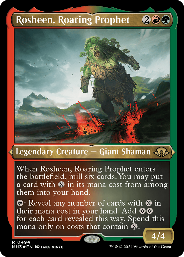 Rosheen, Roaring Prophet (Foil Etched) (494) [Modern Horizons 3] foil - Deck Out Gaming