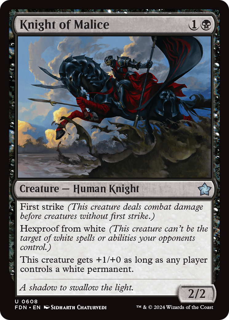 Knight of Malice (608) [Foundations] - Deck Out Gaming
