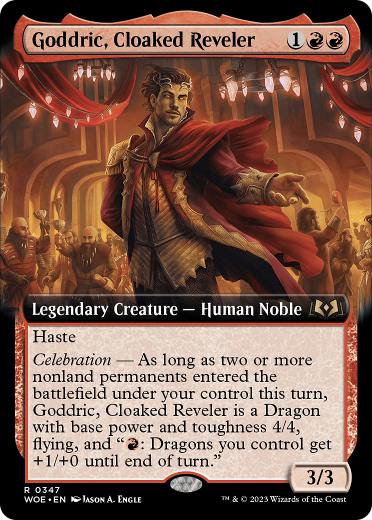 Goddric, Cloaked Reveler (Extended Art) (347) [Wilds of Eldraine] foil - Deck Out Gaming