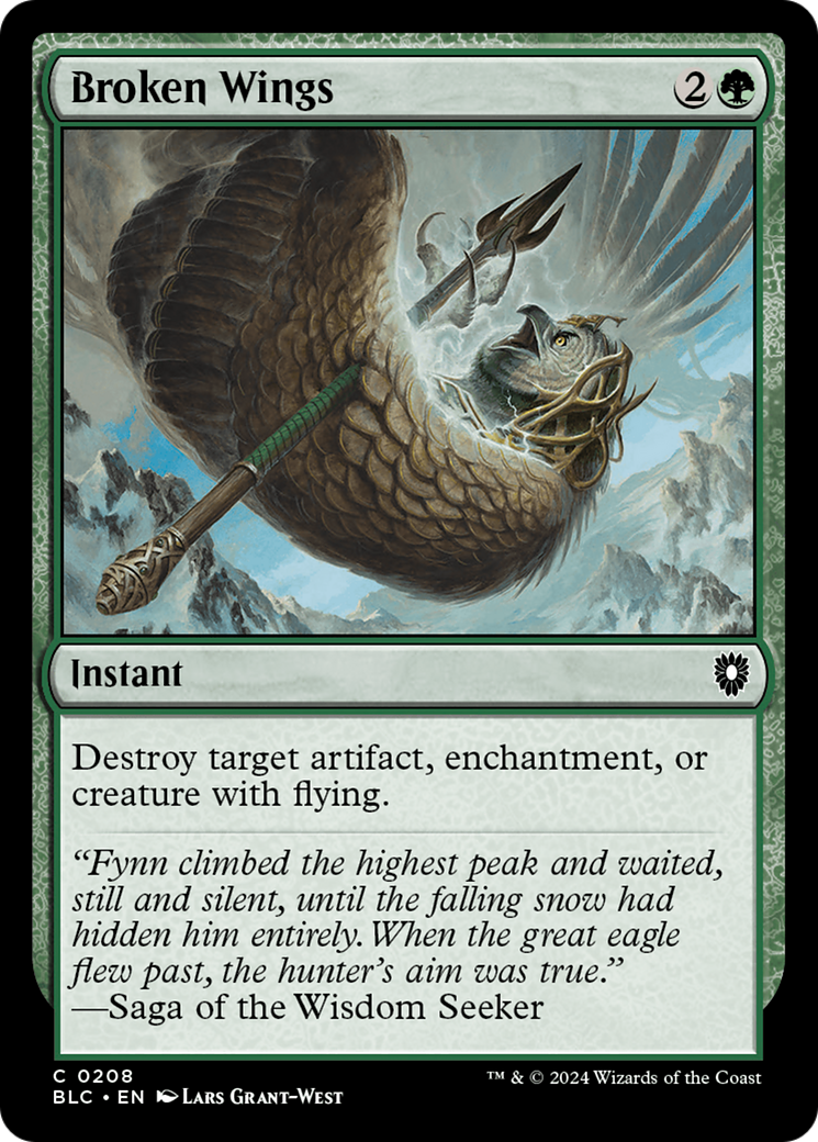 Broken Wings (208) [Bloomburrow Commander] - Deck Out Gaming