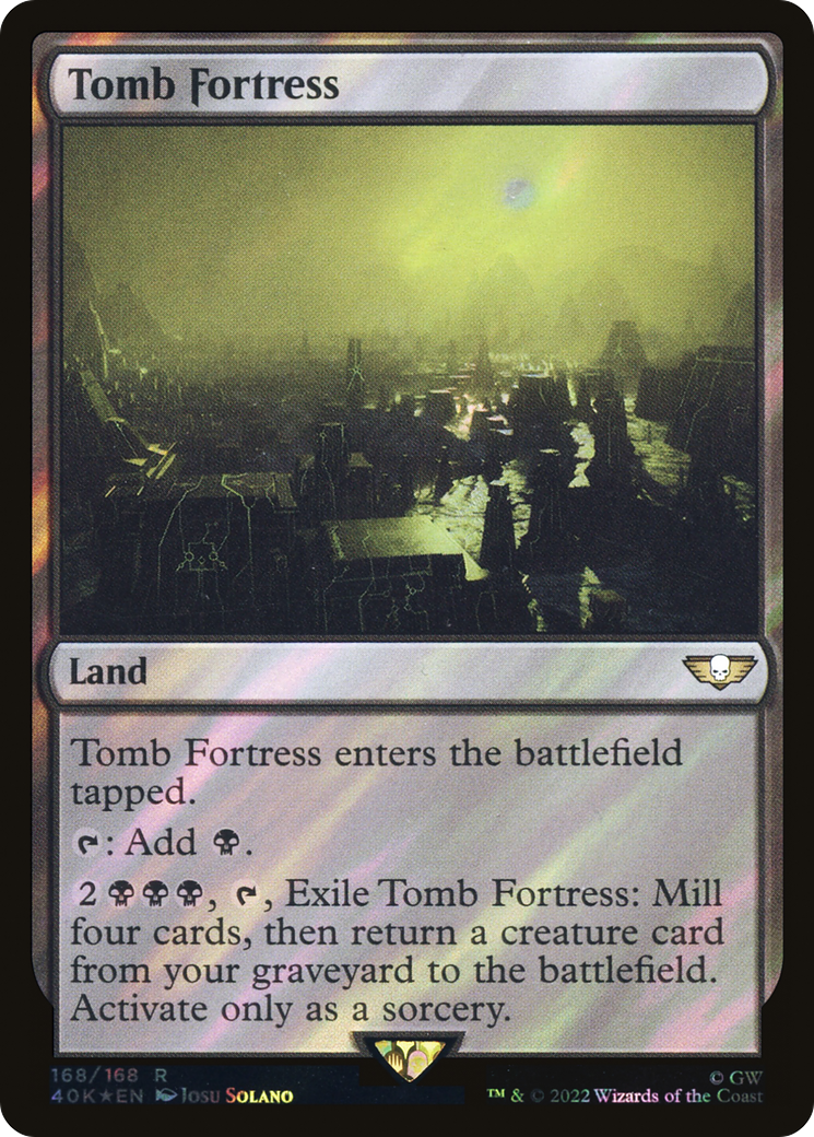 Tomb Fortress (Surge Foil) (168) [Warhammer 40,000 Commander] foil - Deck Out Gaming