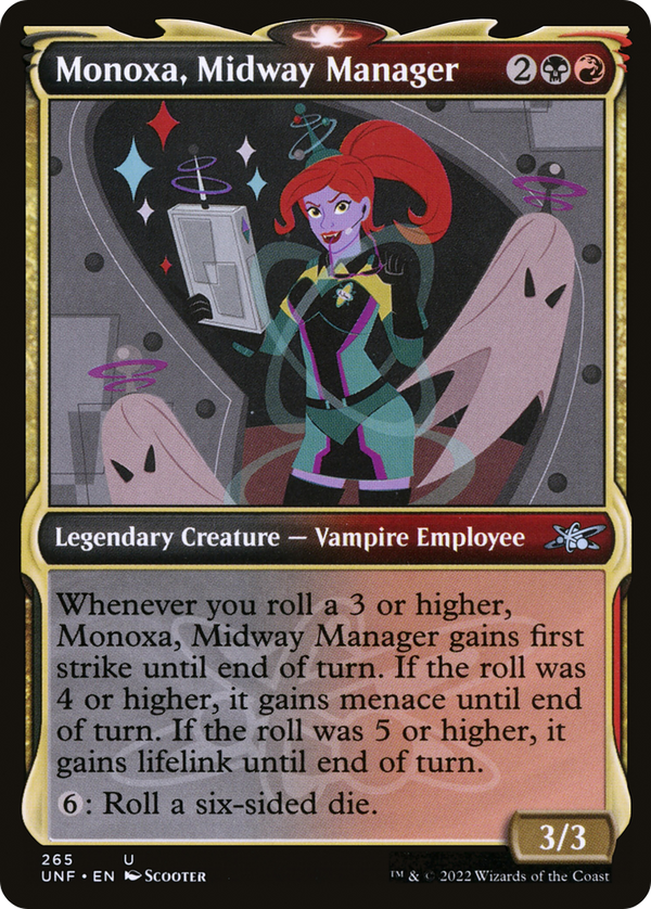 Monoxa, Midway Manager (Showcase) (265) [Unfinity] foil - Deck Out Gaming