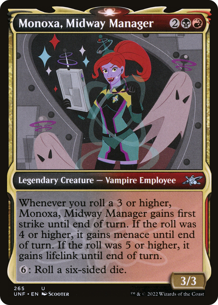 Monoxa, Midway Manager (Showcase) (265) [Unfinity] foil - Deck Out Gaming
