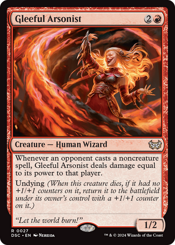 Gleeful Arsonist (27) [Duskmourn: House of Horror Commander] - Deck Out Gaming