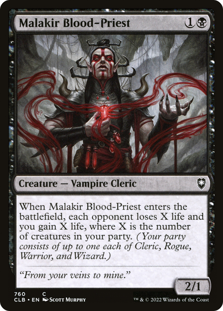 Malakir Blood-Priest (760) [Commander Legends: Battle for Baldur's Gate] - Deck Out Gaming