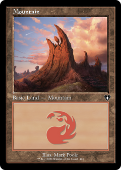 Mountain (448) (Retro Frame) (448) [Commander Masters] foil - Deck Out Gaming