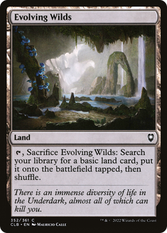 Evolving Wilds (352) [Commander Legends: Battle for Baldur's Gate] foil - Deck Out Gaming