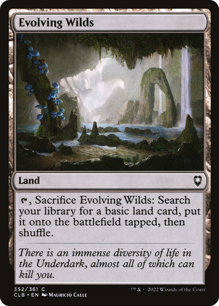 Evolving Wilds (352) [Commander Legends: Battle for Baldur's Gate] foil - Deck Out Gaming